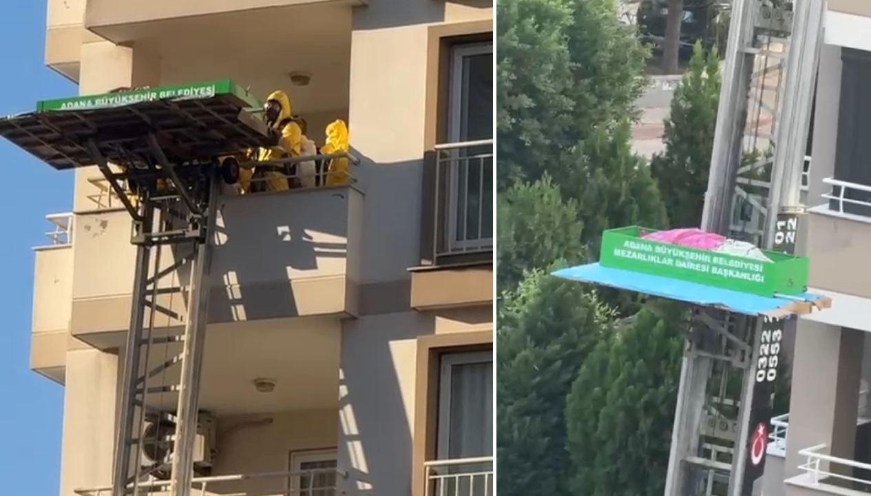 dairede cansiz bedeni bulundu cenazesi asansorlu aracla indirildi HtKXfRw2